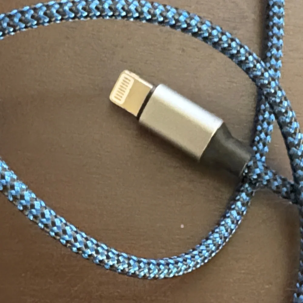 Nylon Braided Blue lightning Cable